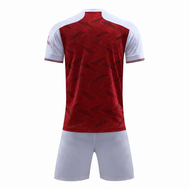 Weiß Rot Druck England Original Club Kurzarm Fly FC Shirt Fußball Set Fußball Uniform Trikot