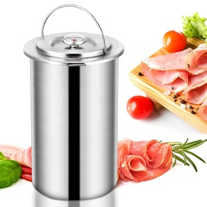 Machine à sandwich au jambon professionnelle en acier inoxydable faite <span class=keywords><strong>maison</strong></span> Machine à presser la viande manuelle pour le déjeuner avec thermomètre - Product Image 5