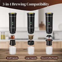 Nouvelle arrivée : machine à expresso portable mini avec écran LED, alimentation électrique USB