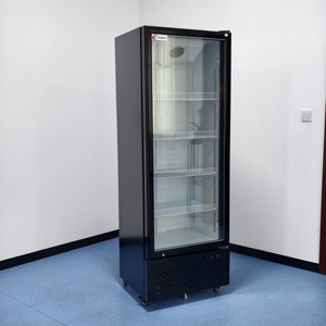 Refrigerador de Vidrio de Alta Capacidad Premium, Color Negro, para Supermercado, Refrigeración por Aire, Diseño Moderno - Product Image 1