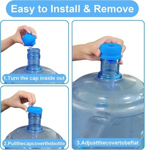 Pompe distributrice d'eau portable pour bouteille, avec système de fermeture pour bidon d'eau grande capacité, chargement par le haut et par le bas - Product Image 5