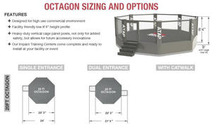 <span class=keywords><strong>Cage</strong></span> d'entraînement <span class=keywords><strong>MMA</strong></span> octogonale en cuir PVC avec protection d'angle pour la vente - Product Image 3