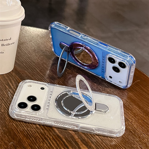 เคสโทรศัพท์กระจกแบบแม่เหล็กมีกากเพชรสำหรับ iPhone 17 16 15 14 PRO MAX ที่ยึดนีออนเกราะกันกระแทกฝาหลัง3 in 1 - Product Image 5