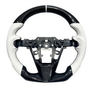 Volante Deportivo de Fibra de Carbono para Automóvil, Compatible con Mazda 3 6 <span class=keywords><strong>CX3</strong></span> CX4 CX5, Volante Deportivo de Cuero Perforado - Product Image 1
