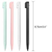 Stylets tactiles NDSL 4-en-1 Stylets en plastique multicolores avec étui pour écran portable Nintendo DS Lite 4 pièces