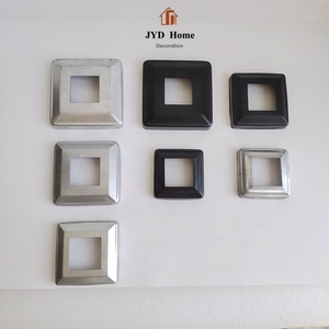 JYD copertura di Base <span class=keywords><strong>in</strong></span> <span class=keywords><strong>ferro</strong></span> stampato di facile installazione adatta a Base piatta per palo di recinzione da 9/16 "per la vendita calda del pilastro da 9/16" - Product Image 1