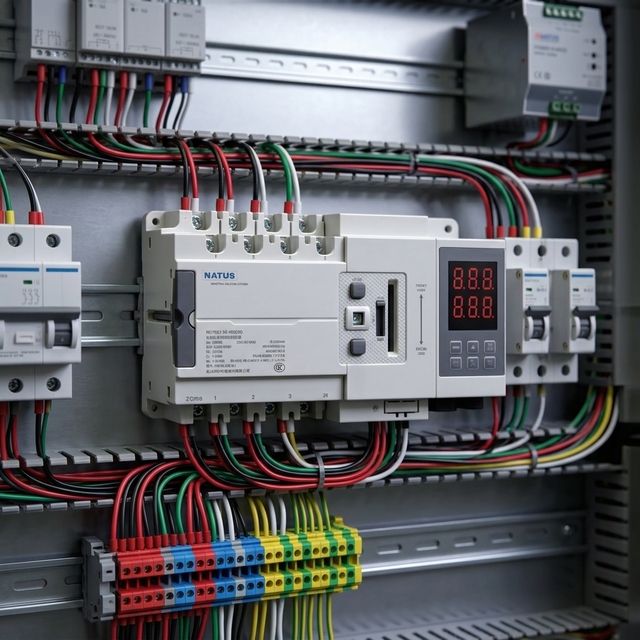 Automatic Changeover Dual Power Transfer Switch 630A NTDT85-630B-III 3P/4P AC230V for Standby Generator Power Supply