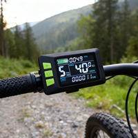 Accessoires de vélo électrique polyvalents-Ordinateur de vélo électrique filaire Compteur de vitesse électronique Compteur kilométrique pour le cyclisme