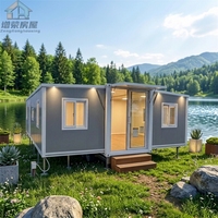 Maison de luxe moderne en conteneur de 30 pieds, maison en acier entièrement équipée pour villa de vacances et unité résidentielle haut de gamme