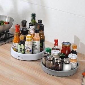 Oenon Rotating <b>Spice</b> <b>Rack</b> 360 Degree Turntable Non Slip Kitchen Counter Storage <b>For</b> Sauce Bottles And <b>Jars</b> - Product Image 2