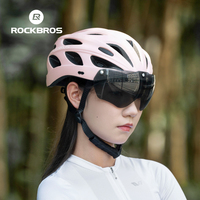 ROCKBROS-Casco de bicicleta ligero y personalizado para mujer, casco compacto para ciclismo de montaña y carretera, protector deportivo para ciclistas