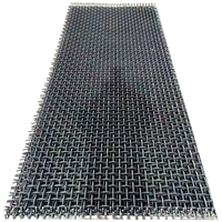 Maille de treillis en acier au manganèse durable, processus personnalisé, haute résistance aux chocs, soudure stable, maille de treillis pour mines