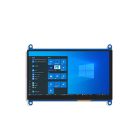 Écran tactile IPS 7'' 1024*600, écran capacitif, compatible HDMI, pour Raspberry Pi et systèmes embarqués