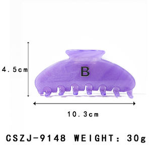 CANYUAN مخصص ، 10 ، نصف قمر ، B Acetate إكسسوارات شعر نسائية لطيفة كبيرة - Product Image 3