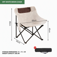 Chaise pliante de loisirs d'extérieur en acier au carbone blanc, légère et portable, multi-usages, pour le camping, en stock usine
