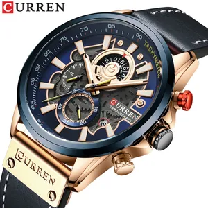 CURREN 8380 curren manual men quartz watch big dial calendar luminous design chinese manufacturer wrist man watch