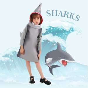 Disfraz de tiburón para niños, traje de cosplay para Halloween, uso en escenarios escolares - Product Image 1