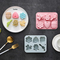 Moule en silicone en stock à thème abeille pour chocolat, gâteaux, bonbons gélifiés, desserts, savons faits main et plâtre, Chine