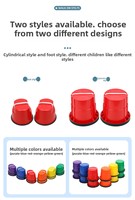 Nouveau design Jouet en plastique pour enfants : Seau à équilibre pour l'intégration sensorielle précoce, écologique, pour l'intérieur et l'extérieur