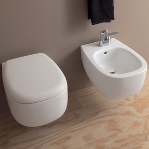 Flaminia Bonola stile europeo Set WC da parete WC a doppio filo serbatoio nascosto struttura in un pezzo per uso lavabo - Product Image 6