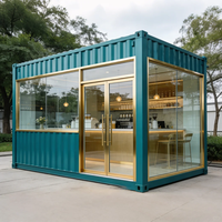 Contenedor Modular Moderno y Transpirable de Doble Capa para Uso en Exteriores en Cafeterías, Bares, Centros Comerciales y Apartamentos