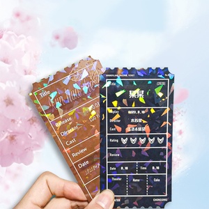 <span class=keywords><strong>2023</strong></span> nouvelle conception personnalisée Double face impression hologramme papier carte Kpop idole Slogan bannière cartes postales Comic Con billets de Concert - Product Image 1