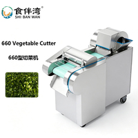 Hoog Efficiënte, Gemakkelijk Reinigbare, Multifunctionele Fruit- en Groentesnijmachine, Roestvrij Staal Model 660 voor Commerciële Catering