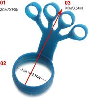 Juego de Estiradores de Dedos de Silicona para Entrenamiento de Fuerza, Ejercitador de Antebrazo Duradero, Fortalecedor de Agarre de Mano, Expansor de Dedos