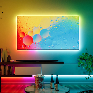 Kits de rétroéclairage LED pour téléviseurs de 55 à 65 pouces avec contrôle Wi-Fi intelligent Joystar, boîte de synchronisation HDMI 2.0, bande LED <span class=keywords><strong>Ambilight</strong></span> RGBIC IP65 30 LED/m 12V 3,8 m - Product Image 3