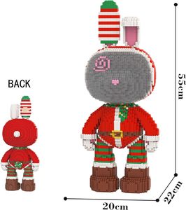 <span class=keywords><strong>Puzzle</strong></span> 3D Lapin de Noël <span class=keywords><strong>8000</strong></span> pièces Micro Mini Blocs de construction animaux en plastique Cadeaux éducatifs originaux pour enfants et adultes - Product Image 3