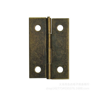 Bisagra para muebles, 34x22mm, 4 orificios, montaje en superficie de hierro, estilo tradicional, para armario de almacenamiento, antirust - Product Image 5
