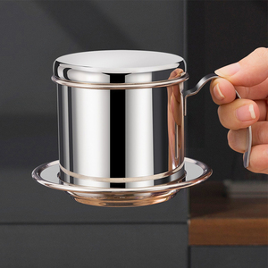 Cafetera Vietnamita de Acero Inoxidable, Filtro Phin de 8 oz, Prensa Francesa Pequeña, Taza Portátil, Herramientas para Preparar Café Vietnamita - Product Image 2