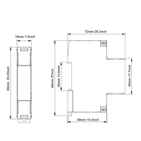 Compteur d'énergie commercial pour bâtiments, RS485 Modbus 100A, connexion directe monophasée pour le sous-comptage et la facturation des locataires