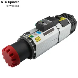 Automatic Tool Change ISO30 BT30 9KW ATC CNC Air Cooled Spindle Motor For CNC Router