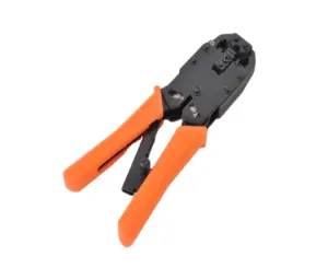 רב-פונקציה Crimping Plier נירוסטה כבל rj45 Crimping כלים עם אחיזה רכה פלסטיק ידית