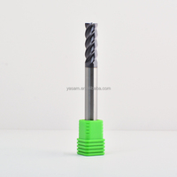 Fraise à bout en carbure monobloc à 4 cannelures S400 pour acier inoxydable ou acier inférieur à 60 HRC, S136, 8 mm, 8x8x75, fraisage CNC