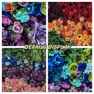 Muro de Flores Artificiales Personalizado SMOOTH, Colorido, con Rosas y Girasoles, Fondo Floral de Seda 5D, Decoración para Fiestas de Cumpleaños - Product Image 3