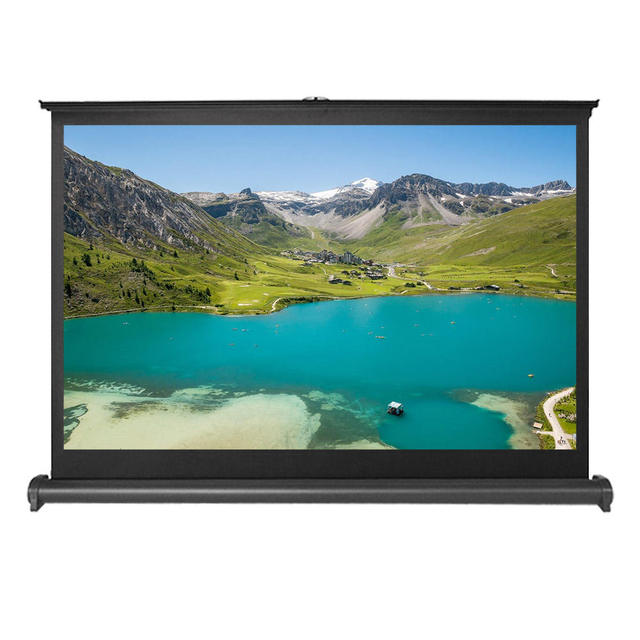 HEYU 40inch Portable Projector Screen Mobile Projection Screen Stand Lightweight for Schools Meeting Conference Outdoor