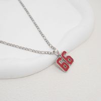 Étanche En Acier Inoxydable Sport Bijoux Baseball Équipe Numéros Collier Émail Baseball Basketball Football Équipe Numéro