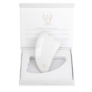 OEM Private Label High Quality <strong>White</strong> <strong>Jade</strong> Guasha Handmade Healing Stone <strong>Gua</strong> <strong>Sha</strong> Scraping Facial Massage Beauty Tools - Product Image 4