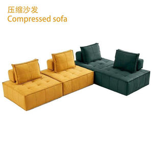 Set di Divani Moderni e Semplici con Design Modulare in Tessuto e Spugna Quadrata, Comodi e Compatti per il <span class=keywords><strong>Soggiorno</strong></span> - Product Image 6