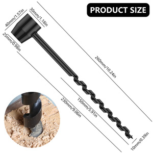 Perceuse manuelle en acier au carbone, perceuse manuelle Portable, foret <span class=keywords><strong>manuel</strong></span> de survie, foret auto-taraudage survie outil de poinçonnage en bois - Product Image 5