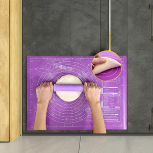 Tapis de cuisson en silicone professionnel de haute qualité 60x42cm pour étaler la pâte à pizza, antiadhésif, outils de cuisine - Product Image 3