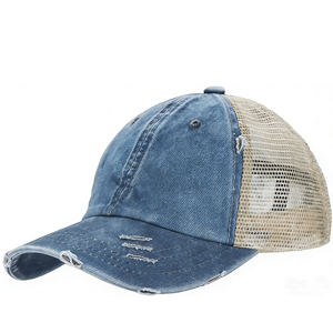 Gorras Personalizables con Logotipo, Gorra de Béisbol con Cola de Caballo, Gorra Desgastada de Algodón Lavado, Gorras Vintage para Mujer para Actividades al Aire Libre - Product Image 2