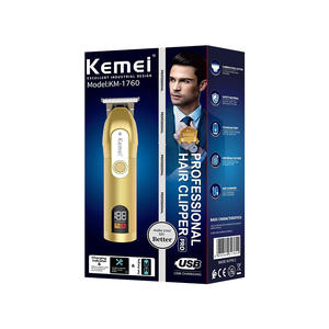 เครื่องตัดผม Kemei รุ่น KM 1760 แบบมืออาชีพ พร้อมหน้าจอ LCD ชาร์จผ่าน USB สำหรับผู้ชาย - Product Image 1