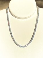 Collier et Bracelet Tennis Moissanite 3mm 4mm 5mm en Argent VVS Effet Diamant pour Hommes et Femmes, Bijoux Fins, Vente en Gros, Dropshipping