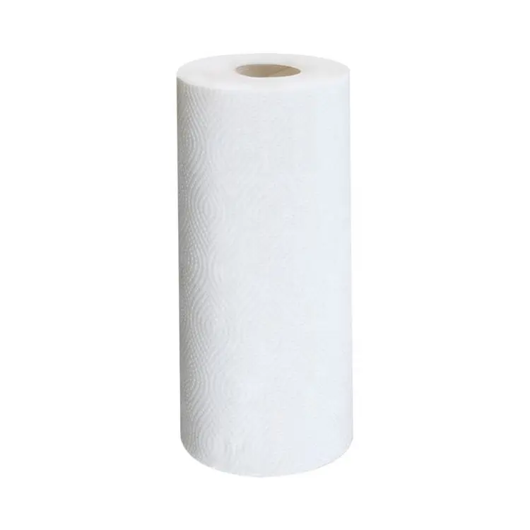 100% bột giấy nguyên chất khăn tay giá thấp nhà bếp khăn giấy cuộn 2ply giấy tay cuộn khăn