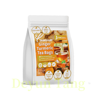 Sachets de thé au gingembre et curcuma, 120 paquets, pour infusion au curcuma et gingembre