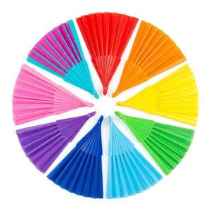 Éventail pliant classique en bambou personnalisé avec logo imprimé, grand format, par sublimation, pour promotion, motif ange et fleur, idéal pour festivals et raves - Product Image 4