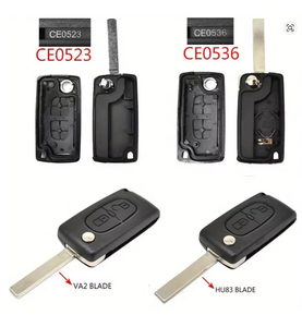 <span class=keywords><strong>Coque</strong></span> de <span class=keywords><strong>clé</strong></span> à rabat à <span class=keywords><strong>2</strong></span> <span class=keywords><strong>boutons</strong></span> pour Peugeot 308 207 307 Citroën C2 <span class=keywords><strong>C3</strong></span> C4 C6 Clés de voiture à distance - Product Image 4